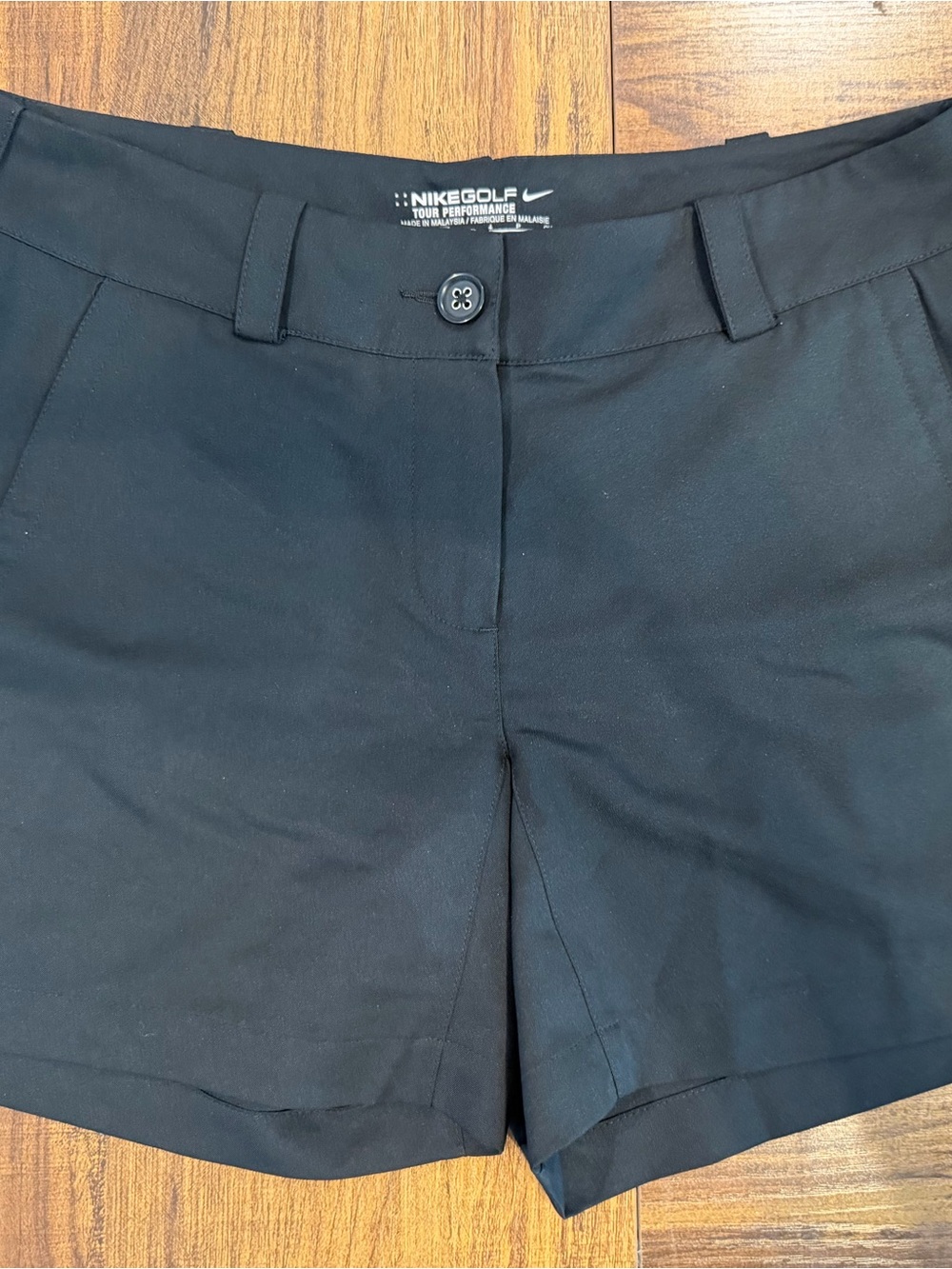 Nike Women's Black Athletic Golf Shorts with Belt Loops